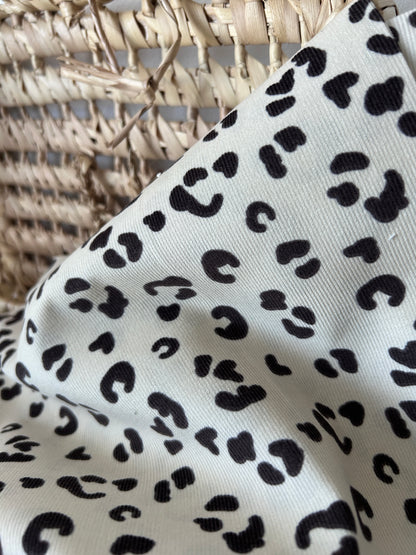 Tissu Velours Côtelé Milleraies Léopard