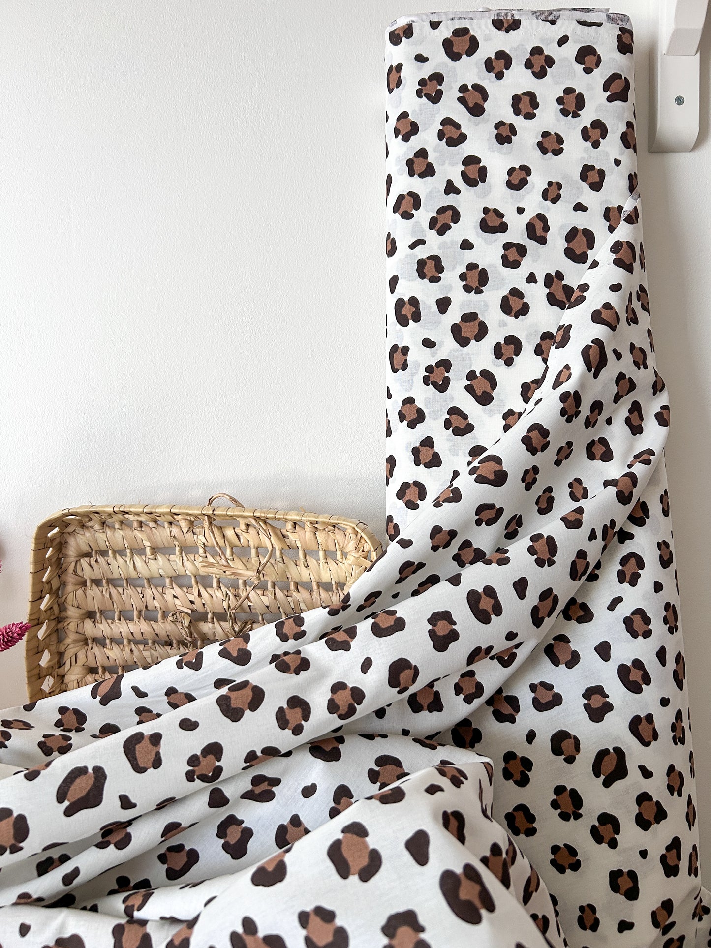 Tissu Popeline Léopard