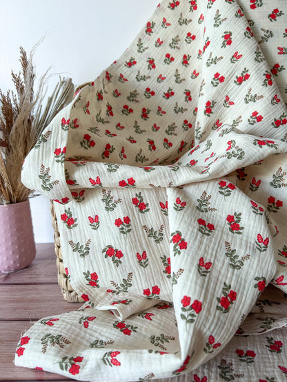 Tissu Double Gaze de coton Fergie